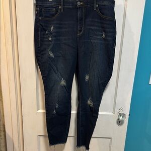 Torrid Skyhigh skinny Distressed Blue Jeans 20r